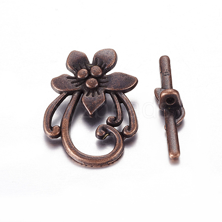 Tibetan Style Toggle Clasps LS-RLF0677Y-1