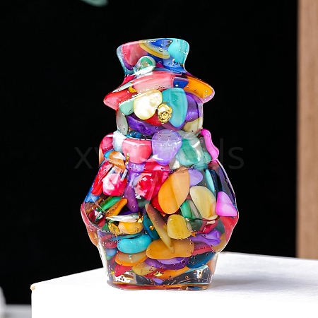 Resin Snowman Display Decoration PW-WGE8590-05-1