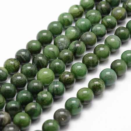 Natural African Jade Beads Strands X-G-D840-53-10mm-A-1