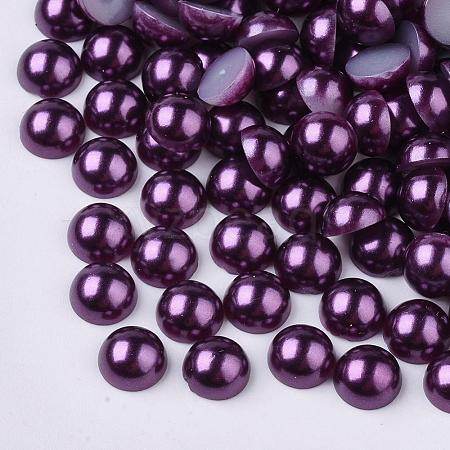 ABS Plastic Imitation Pearl Cabochons SACR-S738-6mm-Z47-1