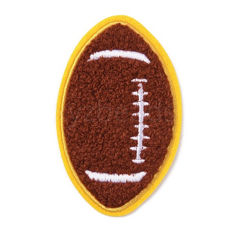 Sports Ball Theme Computerized Towel Fabric Embroidery Iron on Cloth Patches PATC-WH0007-23F-1