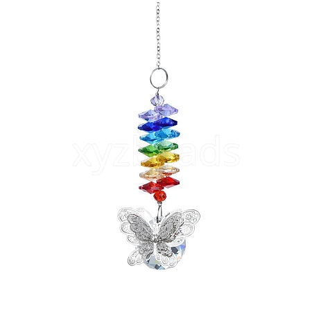 Chakra Theme Faceted K9 Glass Suncatchers PW-WG22479-01-1