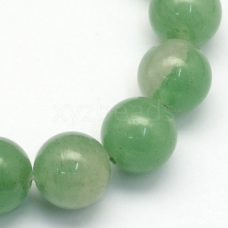 Natural Green Aventurine Round Beads Strands X-G-S150-4mm-1