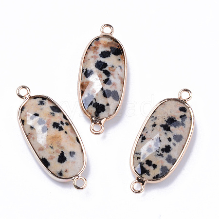 Natural Dalmatian Jasper Links Connectors G-R472-03F-1