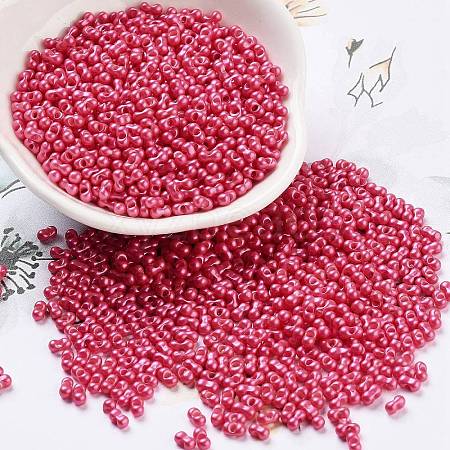 Opaque Colours Glass Seed Beads SEED-A033-06H-1