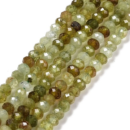 Natural Green Garnet Beads Strands G-E194-05-1