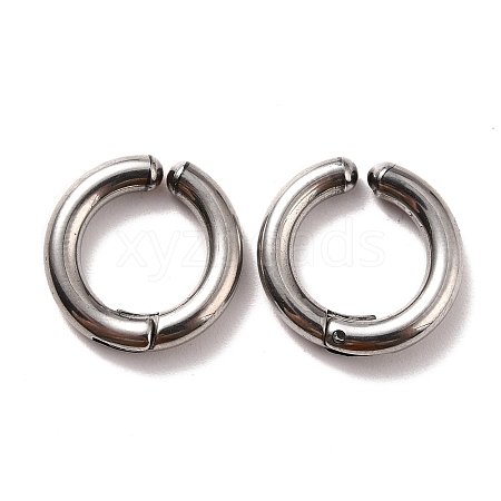 201 Stainless Steel Clip-on Earrings EJEW-Z014-01C-P01-1