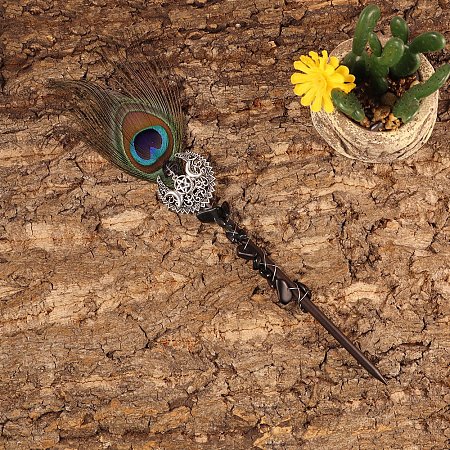 Natural Obsidian Viking Dragon Wands PW-WGF7DBE-15-1