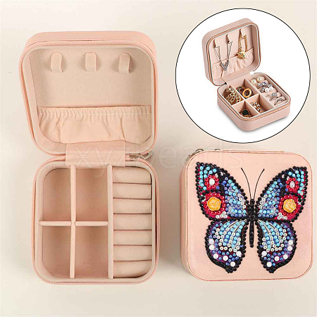 DIY Diamond Painting Butterfly Pattern Storage Box Kits DIAM-PW0010-29-1