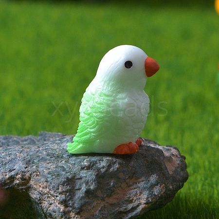 Resin Mini Parakeet PW-WG3023D-03-1