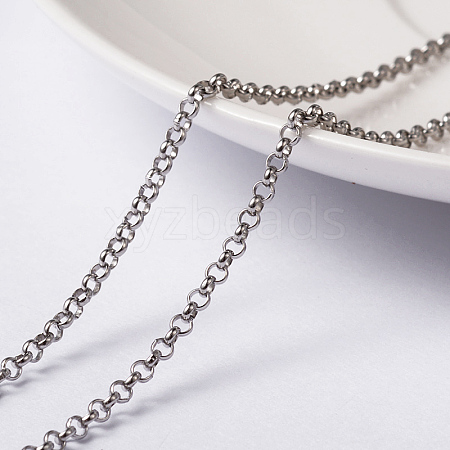 3.28 Feet 304 Stainless Steel Rolo Chains X-CHS-L014-12P-1