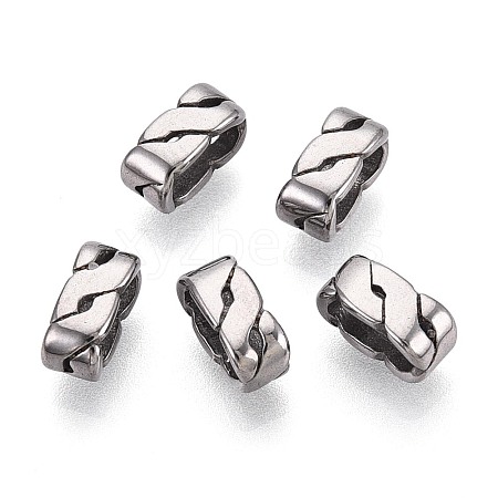 304 Stainless Steel European Beads STAS-T072-125AS-1