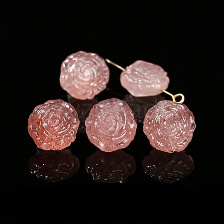 Natural Strawberry Quartz Beads PW-WGC28A1-07-1