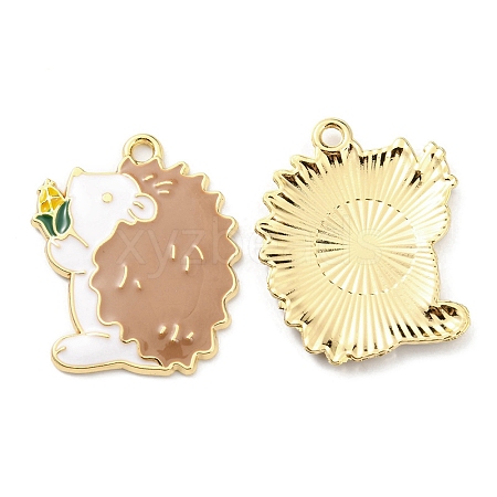 Alloy Enamel Pendants ENAM-D051-17A-G-1