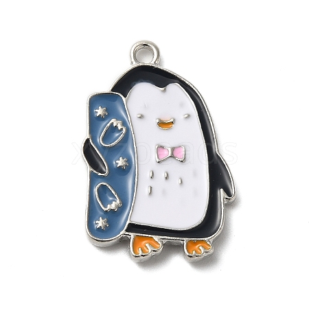 Winter Theme Alloy Enamel Pendants ENAM-M002-04I-P-1