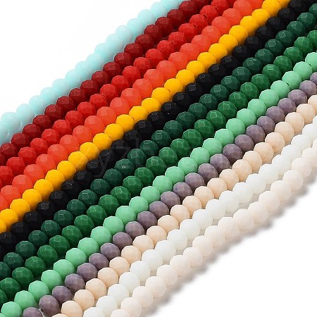 Glass Beads Strands EGLA-A034-P4mm-MD-M-1