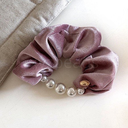 Velvet with Plastic Pearl Hair Accessories PW-WG792E4-04-1