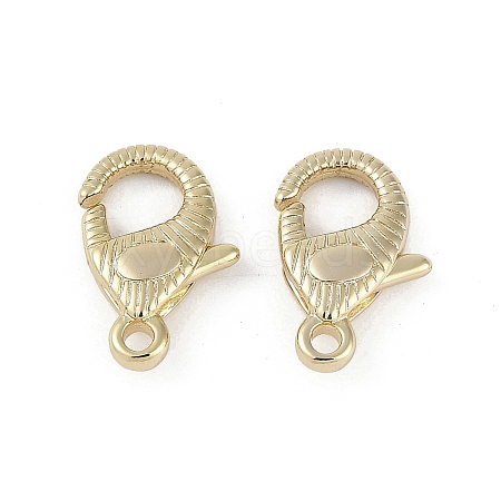 Brass Lobster Claw Clasps KK-Z078-02G-1