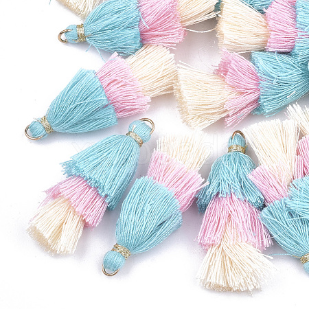 Polycotton(Polyester Cotton) Tassel Pendant Decorations FIND-T018-15-1