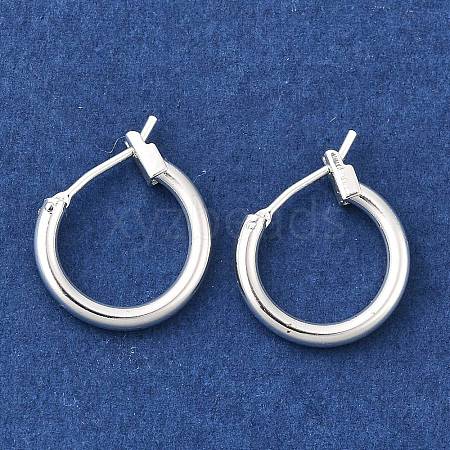 Brass Hoop Earrings KK-ZX025-53S-1