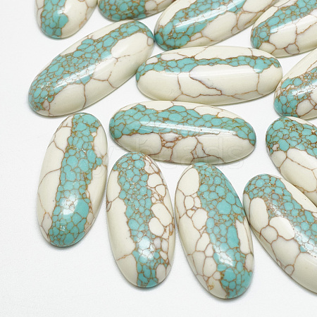 Synthetic Turquoise Cabochons X-TURQ-S290-38-1