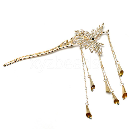 Alloy Butterfly Hair Sticks PW-WG9A577-01-1