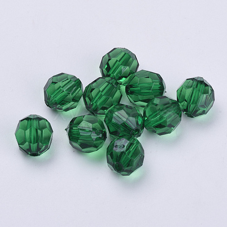 Transparent Acrylic Beads X-TACR-Q257-10mm-V17-1