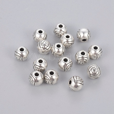 Tibetan Style Alloy Beads for Valentine's Day TIBEB-Q041-AS-FF-1