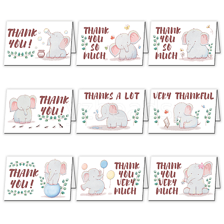 SUPERDANT Thank You Theme Cards and Paper Envelopes DIY-SD0001-01C-1