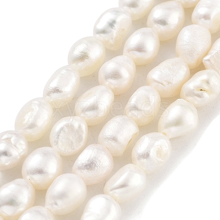 Natural Cultured Freshwater Pearl Beads Strands PEAR-P062-24B-1