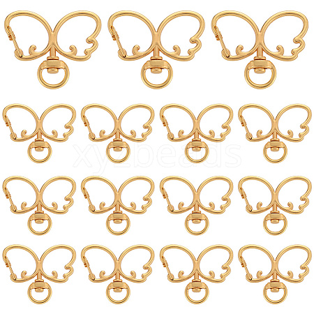 20Pcs Alloy Swivel Clasps FIND-SC0017-28G-1