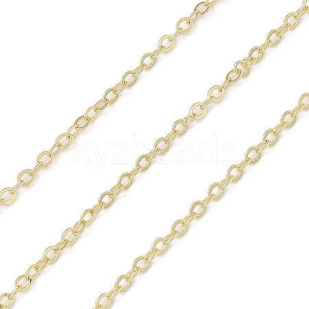 Rack Plating Brass Cable Chains CHC-A010-02G-1