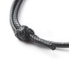 European Glass Large Hole Beads Bracelet for Teen Girl Women BJEW-JB06845-7