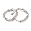 Non-Tarnish 304 Stainless Steel Hoop Earrings EJEW-G395-27P-2