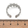 Oval 304 Stainless Steel Cuff Open Ring Setting SA-CBA37BC-07P-3