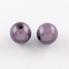 Spray Painted Acrylic Beads MACR-Q154-10mm-008-2