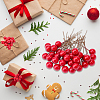 200Pcs Foam Artificial Red Holly Berries Model AJEW-GF0012-34-7