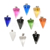 Frosted Glass Pendants GLAA-L049-02P-1