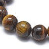 Natural Tiger Eye Bead Stretch Bracelets X-BJEW-K212-A-028-3