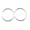 304 Stainless Steel Cuff Bangles for Women Men STAS-B082-08P-1