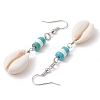 Natural Cowrie Shell Dangle Earrings EJEW-JE06262-5