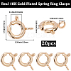 20Pcs Brass Spring Ring Clasps KK-BBC0027-68B-G-2