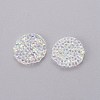 Glitter Hotfix Rhinestone GLAA-P047-D-12mm-3