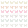 36Pcs 6 Colors Polyester Butterfly Lace Appliques DIY-FG0005-69-1