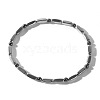 Synthetic Non-magnetic Hematite Beads Stretch Bracelets for Men RH6597-5