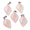 Natural Rose Quartz Pendants G-C066-03D-1