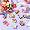 26Pcs 13 Styles Peace Themed PVC Plastic Beads PVC-CJ0001-02-5