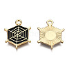 Light Gold Plated Alloy Pendants ENAM-T009-14A-1