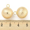 Brass Textured Pendants KK-P258-08G-3