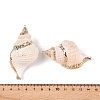 Natural Conch Shell Big Pendants SSHEL-N038-23-3